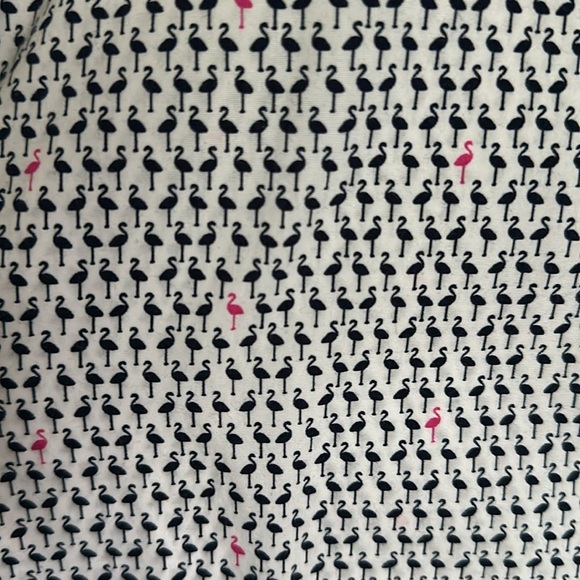 New! Geometrix Short Sleeves Flamingo 🦩 Print Button Down Shirt sz Large - Picture 8 of 11